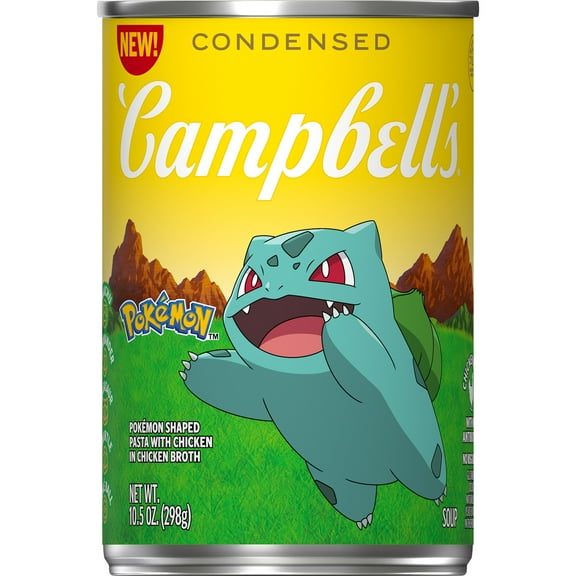 Campbell’s Condensed Kids Soup, Pokemon Shaped Pasta with Chicken in Chicken Broth, 10.5 oz Can