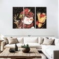 thumbnail image 3 of Elephant Stock Sam Snowman Wall Art - Horizontal Multi Panel Canvas - Living Room Wall Decor - Holiday Multi Panel - White And Red Decor By Susan Winget - 74" x 48", 3 of 8