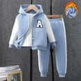 thumbnail image 2 of Odeerbi 3-9 Years Kids Boys Girls Outfits Raglan Hoodies Sweatpants Two-piece Set Casual Long Sleeve Hooded Sweatshirts Kids Boys Girls Clothes, 2 of 8