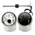 thumbnail image 2 of 52mm Fuel Level Gauge Fuel Level Sensor 0~190 Ohm 240-33ohm With Red Backlight For Car Boat Motorcycle Indicator E-F Range 9-32V ,Easy to Install, 2 of 7