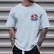 thumbnail image 1 of Tops para hombre, blusas y camisas de cuello redondo y manga corta para hombre, blusas casuales de cuello redondo con estampado de moda para hombre, blusas de cuello redondo y manga corta para hombre., 1 of 4