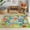 Green, variant on Socofuz Kids Car Play Rug for Playing, Toddler Car Track Play Mat Carpet, Children Area Rugs for Bedroom Playroom Nursery, 4'x5' City Life/Green