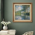 thumbnail image 2 of IDEA4WALL Premium Frame Wall Art Claude Monet Watercolor Forest Lake Reflection Classic Canvas Print Antique Countryside Fine Art Classic Historic Artwork for Home Decor - 26"x26" Natural, 2 of 5