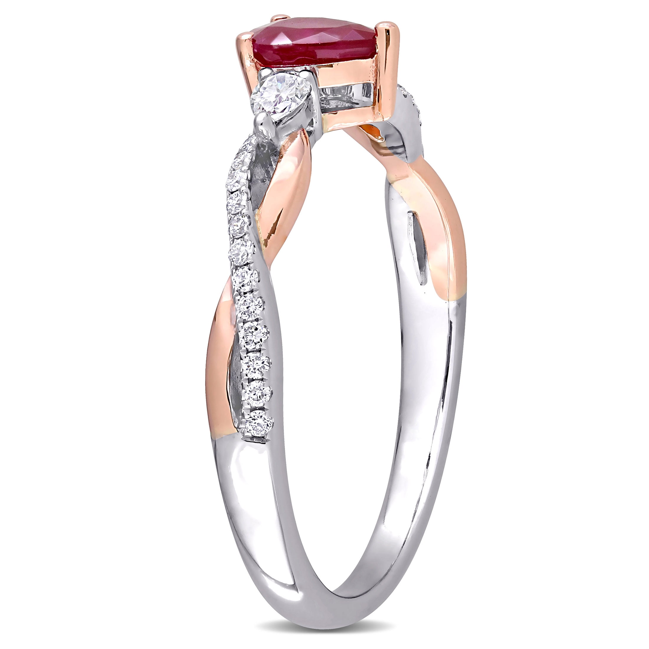 Everly Women's Ruby 14k Two-tone Gold Ring
