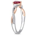 thumbnail image 3 of Everly Women's Ruby 14k Two-tone Gold Ring, 3 of 8