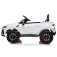 thumbnail image 4 of 12 V Ride on Toys With Remote, URHOMEPRO 12V Kids Electric Ride On Car, Power 4 Wheels Motorized Vehicles with Remote Control, Battery Powered, LED Lights, Music, Horn, Upgraded Version, White, W12670, 4 of 10