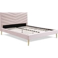 thumbnail image 5 of Adore Decor Sidney Upholstered Platform Bed Queen Size Blush Pink, 5 of 13