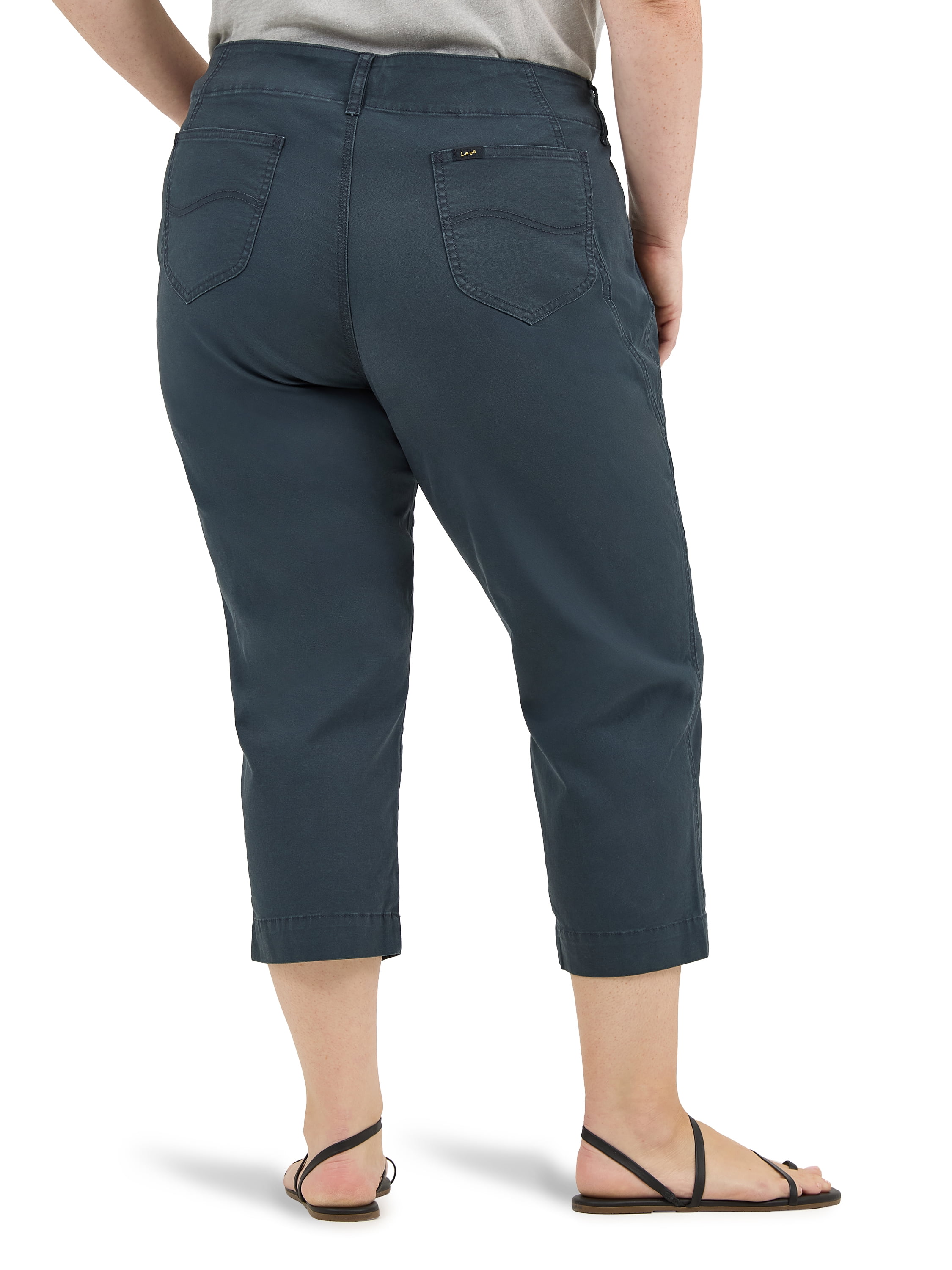 Lee Women's Plus Size Midrise Capri
