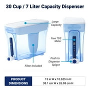 ZeroWater 30 Cup Ready-Pour 5-Stage Water Filtration Dispenser