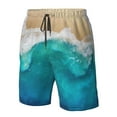 thumbnail image 4 of Balery Beach Traje de Baño Estilo Hawaiano para Hombre, Shorts de Secado Rápido con Bolsillos-Small, 4 of 6