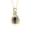 Alexandrite, variant on Necklace Yellow Gold Plated Silver Designer Necklace Gemstone &  Diamonds Pendant 18" Chain 9X7MM Amethyst February Birthstone Womens Jewelry Silver Necklace