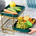 thumbnail image 3 of Milisten  Multi-layer Storage Cup Holder Coffee Bar Organizer Mug Stand 2-tier Tea Green, 3 of 8