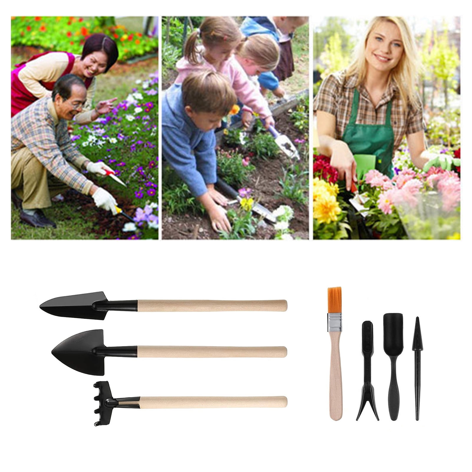 13pcs Mini Hand Garden Transplanting Gardening Tools Planting Succulent Shovel 