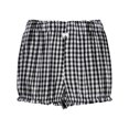 thumbnail image 5 of Shorts for Women Clearance, Xunlbb Women' Checkered Flower Bud Elastic Waist Casual Shorts And Hot Pants, 5 of 6