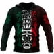 thumbnail image 2 of Sudadera con capucha con estampado 3D de la bandera de México y emblema nacional para hombre, sudadera de manga larga con estampado mexicano azteca, ropa de calle, 2 of 5