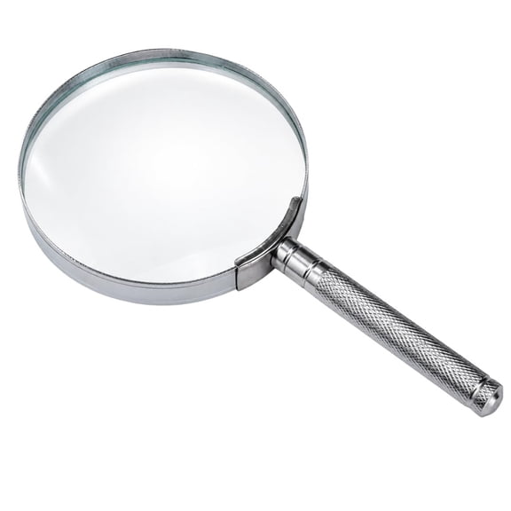 PINPOINT 2X Power Magnifier | Steel Rimmed | 3-Inch (7.6 cm) Diameter | Distortion-Free Lens | Sleek Modern Appearance | Lightweight & Sturdy | Perfect for Travel & Daily Tasks