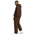 thumbnail image 4 of Trgacdwlo Casual Sweatsuits for Men 2 Piece Fleece Quarter Zip Pullover Hoodies and Sweatpants Winter Athletic Sweatsuits for Men, 4 of 5