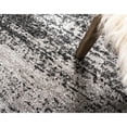 thumbnail image 3 of Unique Loom Round Solid Print Modern Area Rugs, Dark Gray, 3 of 7