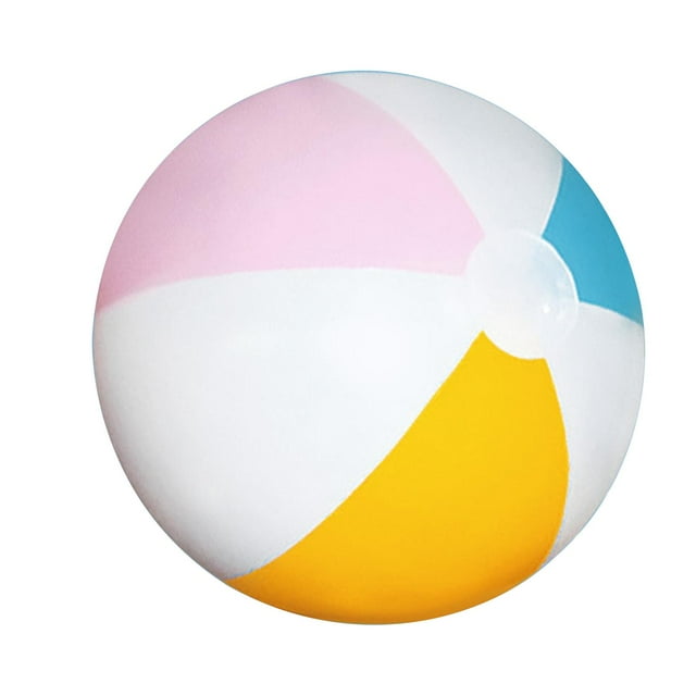 Glossy Panel Inflatable Beach Ball Large Summer Holiday Party Swimming; D5W3
