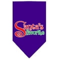 thumbnail image 1 of Santas Favorite Screen Print Pet Bandana Purple Size Large, 1 of 1