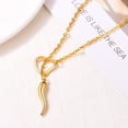 thumbnail image 3 of [Clearance] Lariat Y-Necklaces Long Necklaces for Women Gold Plated Necklaces Drop Heart Necklaces Front Adjustable Long Chain Necklace Jewelry Gift on Clearance, 3 of 5