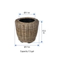 thumbnail image 6 of Kouboo Rattan Kobo Indoor & Outdoor Jar Planter Basket with Plastic Pot, Baskets for Indoor Plants and Outdoor Plants, 6 of 7