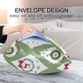 thumbnail image 5 of Ryvnso Satin Pillowcase Christmas Reindeer and Wreath Pillow Cases Standard Size 30x20in, 5 of 6