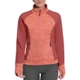 thumbnail image 2 of Little Donkey Andy Women's Warm Lightweight Running Jacket Full Zip Fleece Hybrid Coat for Golf Hiking Orange Heather XL, 2 of 8