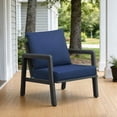 thumbnail image 2 of ATR ART to REAL Outdoor Seat Cushion Set 24 x 24 inch，Waterproof & Fade Resistant Patio Chair Cushions with Removable Cover,Navy Blue, 2 of 8