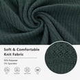 thumbnail image 6 of Women's Long Sleeve Ribbed Knit Tops Crew Neck Lace Crochet Casual Tunic Shirts for Fall Daily Work Wear, 6 of 7