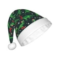 thumbnail image 2 of Cauagu Dino Christmas Party for Adult Christmas Hat,1-Pack Xmas Holiday Hat Santa Hat for Women & Men Festive Headwear Accessories Fit for Christmas/New Year/Party, 2 of 6