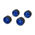 thumbnail image 3 of lionlar 2 Pcs 1/64 Roues et Pneus de Voiture RC Professionnels pour Modèles de Voitures RC Camion Adultes Bleu, 3 of 9
