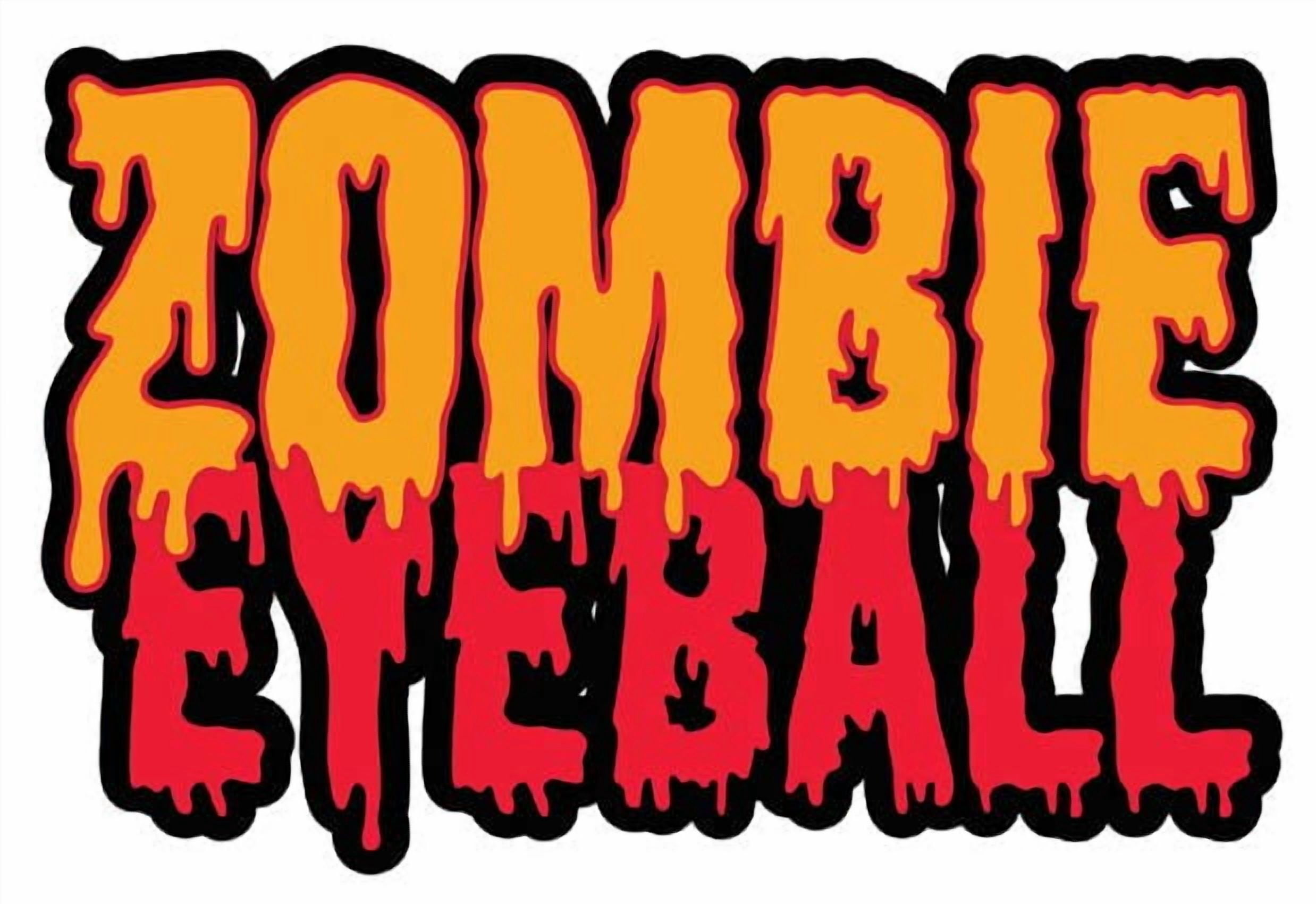 Halloween Zombie Eyeball Sour Slime Candy, Black Raspberry Flavored Slime, 3.5 Ounce Containers - 9 Count Display Box