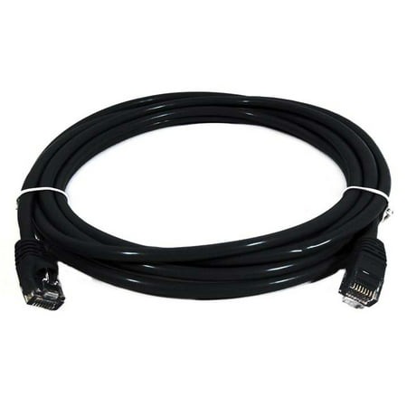20ft Cat5e RJ45 Ethernet Network Cable - 20 Foot (BLACK) by BattleBorn Cable