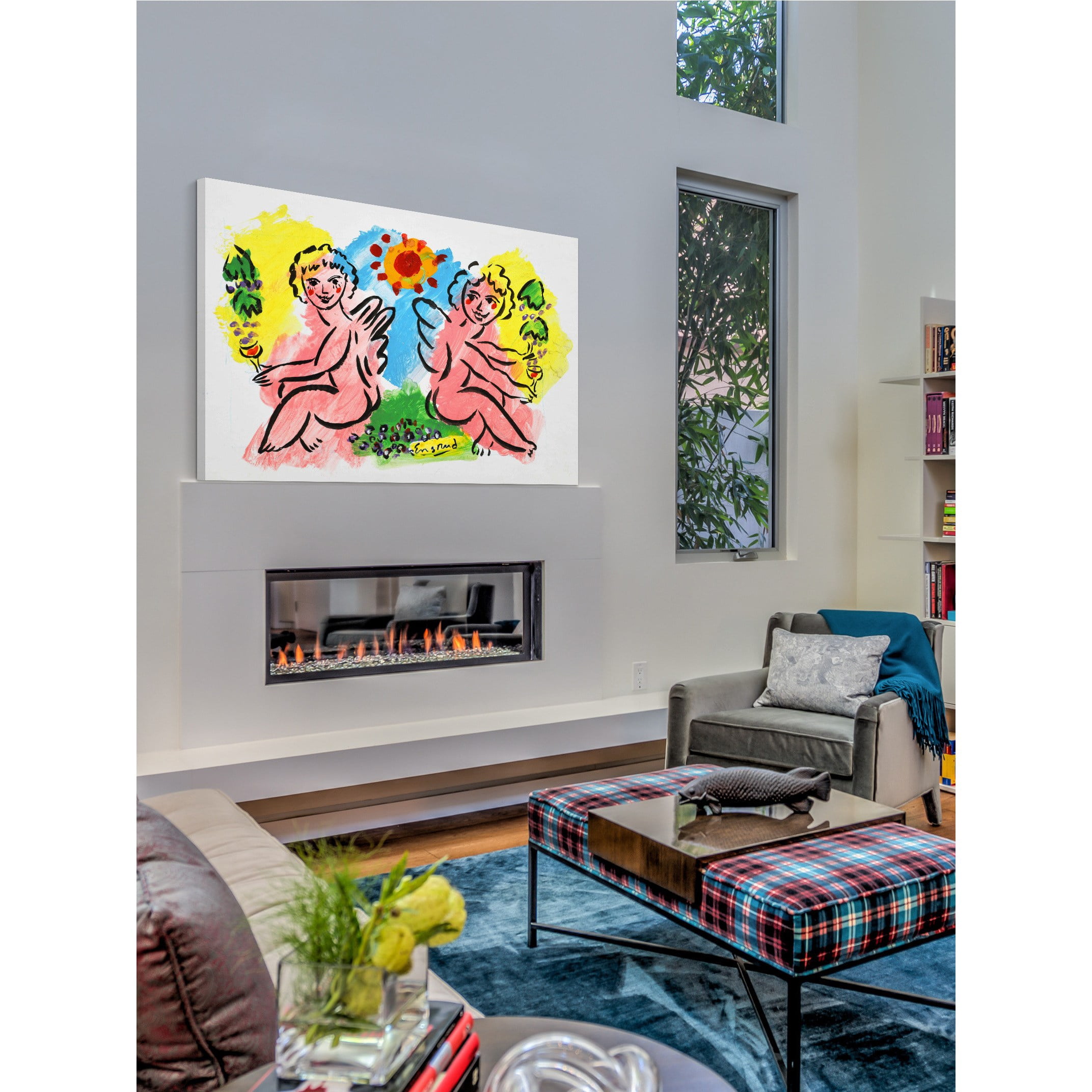 Marmont Hill "Cherubs" by Wayne Ensrud Painting Print on Canvas