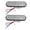 White, variant on Side Marker Tail Lights Replacement Tail Stop Brake Light 24 LEDs Turn Light Oval Trailer Lights with Reflector