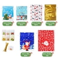 thumbnail image 4 of HRX Package Christmas Drawstring Gift Bags Holiday Gift Wrapping Bags Drawstring, 15pcs Christmas Foil Sacks Pouches with Gift Tag for Xmas Presents Party Favor, 4 of 7
