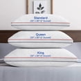 thumbnail image 7 of Premium Pillows Standard Size Set of 2, Fluffy and Supportive 7D Down Alternative Bed Pillow, Luxury Soft Hotel Quality Gusseted Pillow for Side Back Stomach Sleeper,Relief Neck Head and Shoulder Pain, 7 of 7
