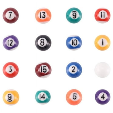 Professional 25mm Children Billiards Table Balls Set Resin Small Pool Cue Full 16 Pcs Mini Billiard