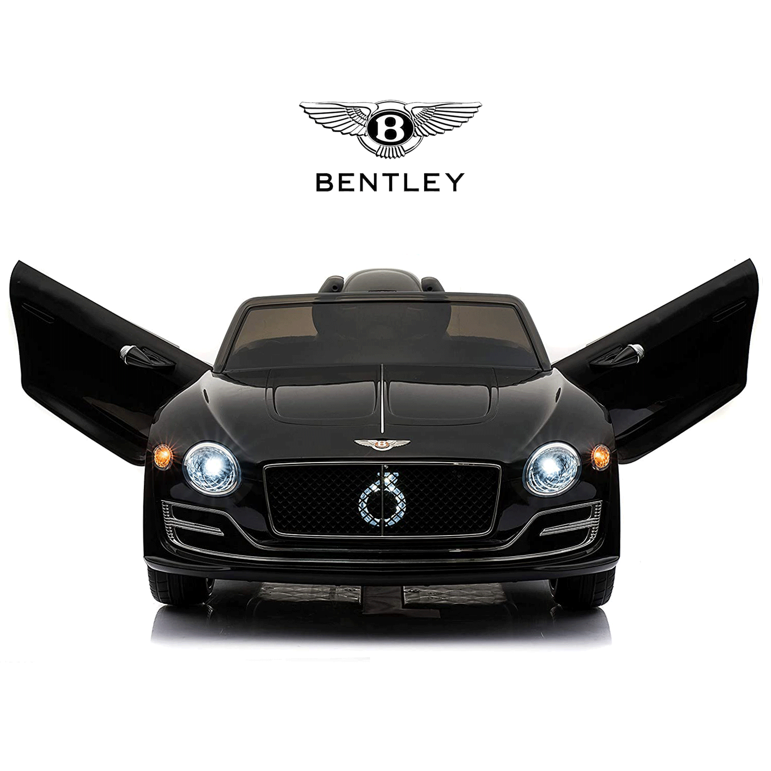 LISUEYNE Official Licensed Bentley Ride on Car,12V Electric Vehicles for Boys Girls,RC,Music,Black