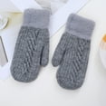 thumbnail image 4 of AWZXDE Cold Weather Gloves for Men and Women - Thick Thermal Mittens and Convertible Fingerless Winter Gloves for Maximum Warmth Grey,One Size, 4 of 5