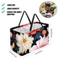 thumbnail image 2 of Fragmented Flowers Large Foldable Oxford Cloth Shopping Bag Storage Basket, 2 of 7