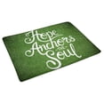 thumbnail image 2 of MKHERT Religion Christian Bible Verse Hope Anchors Soul Doormat Rug Home Decor Floor Mat Bath Mat 30x18 inch, 2 of 3