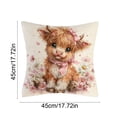 thumbnail image 4 of Lzobxe Throw Pillow Covers with Zipper, Cozy Cute Pattern Cushion Cases, Embroidery Decorative Pillowcase for Living Room Sofa and Bedroom Couch, 4 of 6