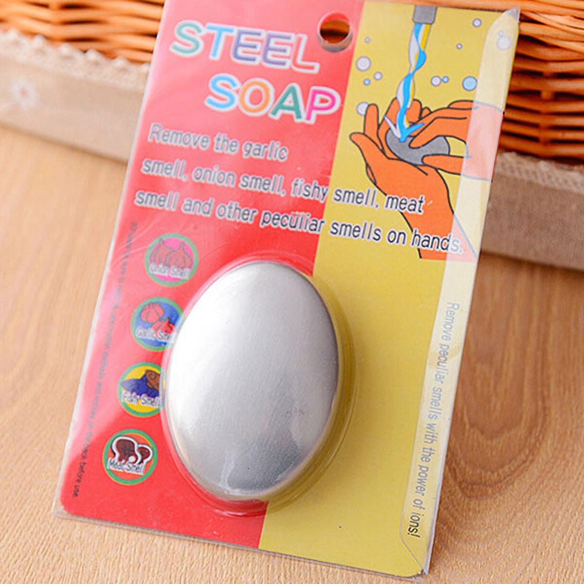 Luxsea Hot Stainless Steel Soap Oval Shape Deodorize Smell from Hands