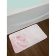 thumbnail image 2 of Rose Bath Mat, Pink Rose Close Up with Soft Blur Focus Fresh Fragile Fragrance Smell Valentine's Day, Non-Slip Plush Mat Bathroom Kitchen Laundry Room Decor, 29.5 X 17.5 Inches, Pale Pink, Ambesonne, 2 of 2