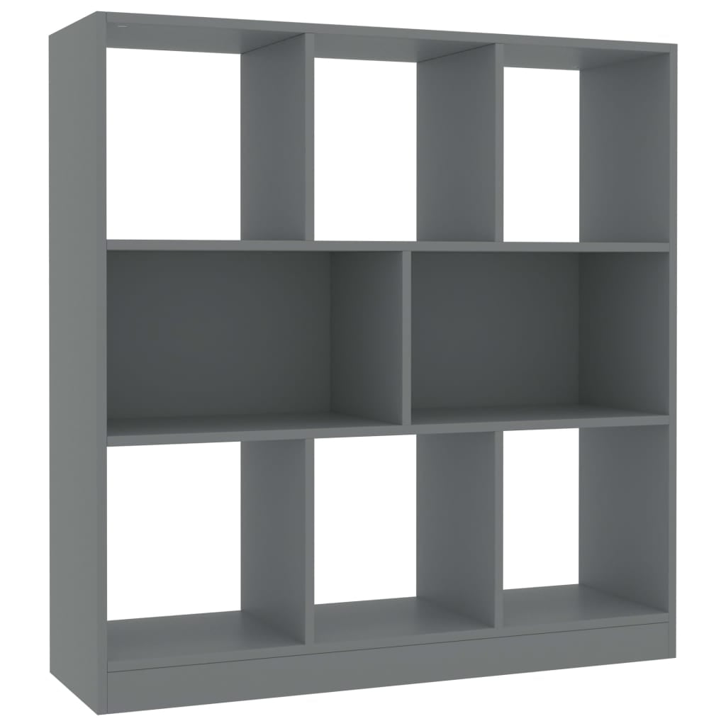 Kepooman 38" Modern Floor-Standing Irregular Grid Storage Bookshelf for Books Photos, Grey Kepooman 38" Modern Floor-Standing Irregular Grid Storage Bookshelf for Books Photos, Grey