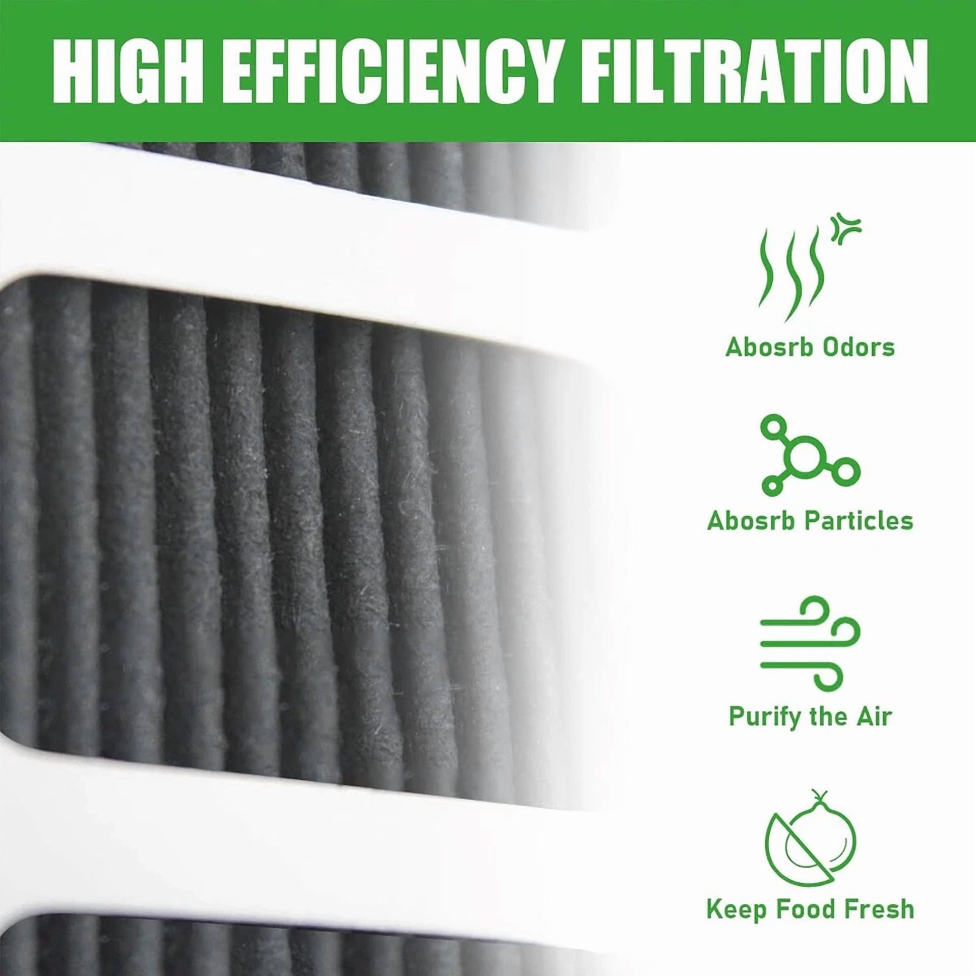 FLINT- 6 Pcs Refrigerator Air Filter Replacement Carbon Activated Filter For Paultra2