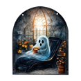 thumbnail image 2 of Decoraciones de Halloween, adornos de Halloween, regalos de Halloween, serie fantasma de Halloween, artesanías acrílicas, adornos decorativos, decoraciones acrílicas planas, colgantes de acrílico, 2 of 5