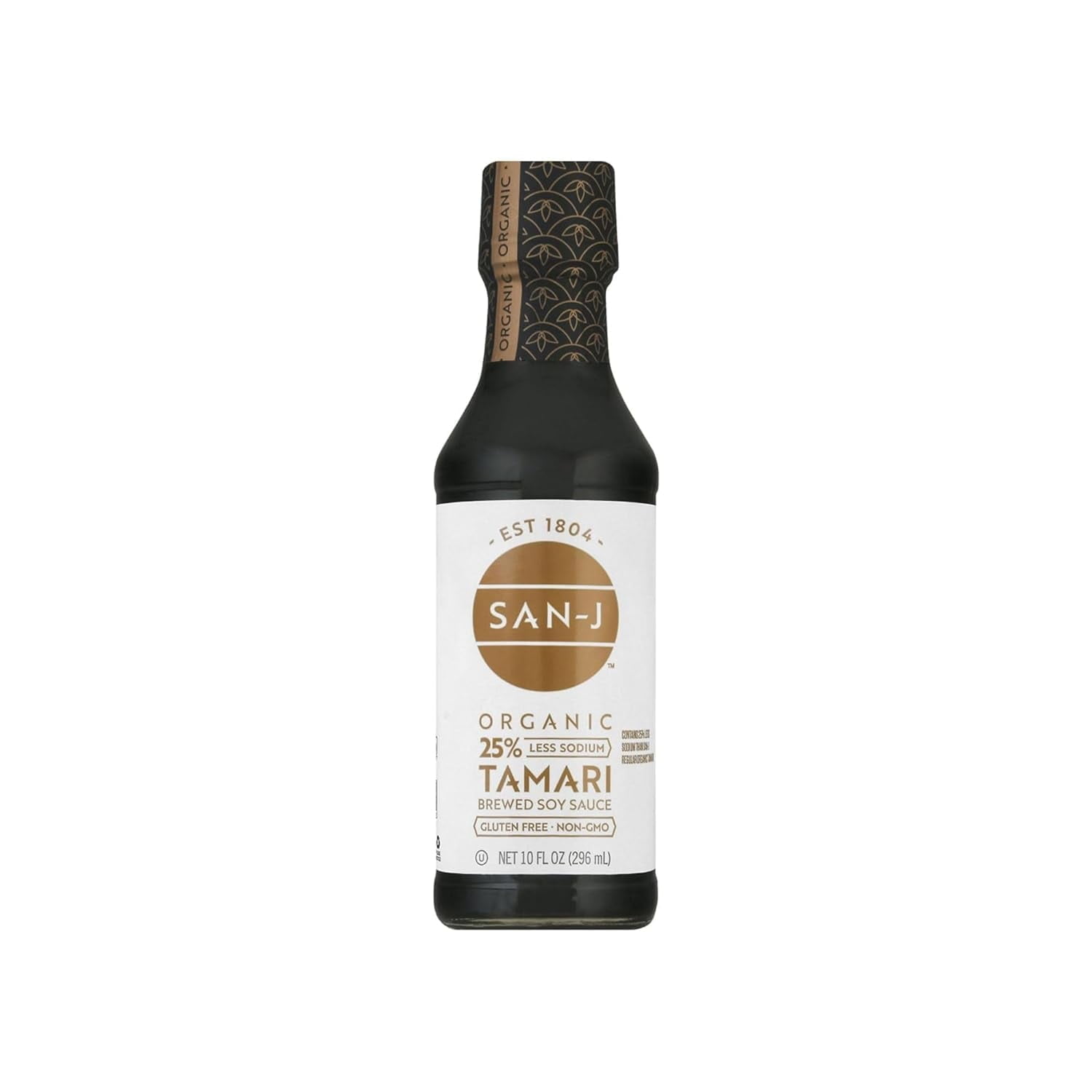 San J Tamari Soy Sauce Organic Reduced Sodium, Organic, 10 Floz (3 Pack)